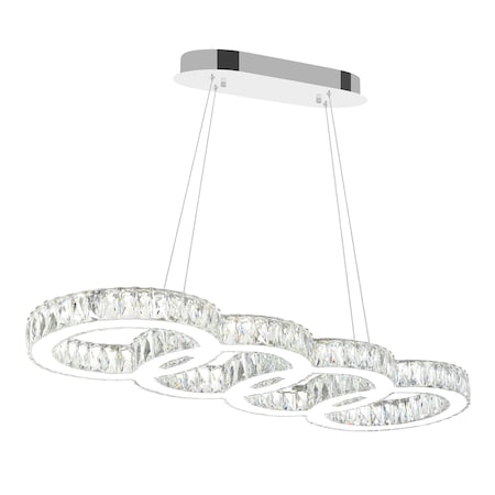 Cwi Lighting Milan LED Chandelier With Chrome Finish 5629P33ST-O